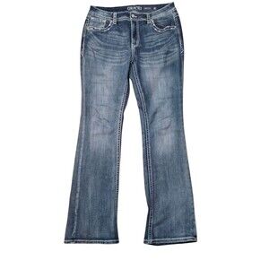 Grace in LA Women's Straight Leg Jeans - Blue